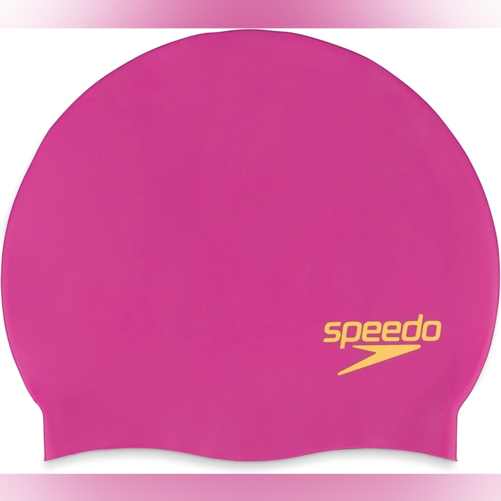 Speedo Unisex-Adult Swim Cap Silicone Elastomeric
